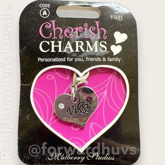 Bundle Sale 3 for $15| Cherish Charms | Vikki | Name Charm - Picture 1 of 6
